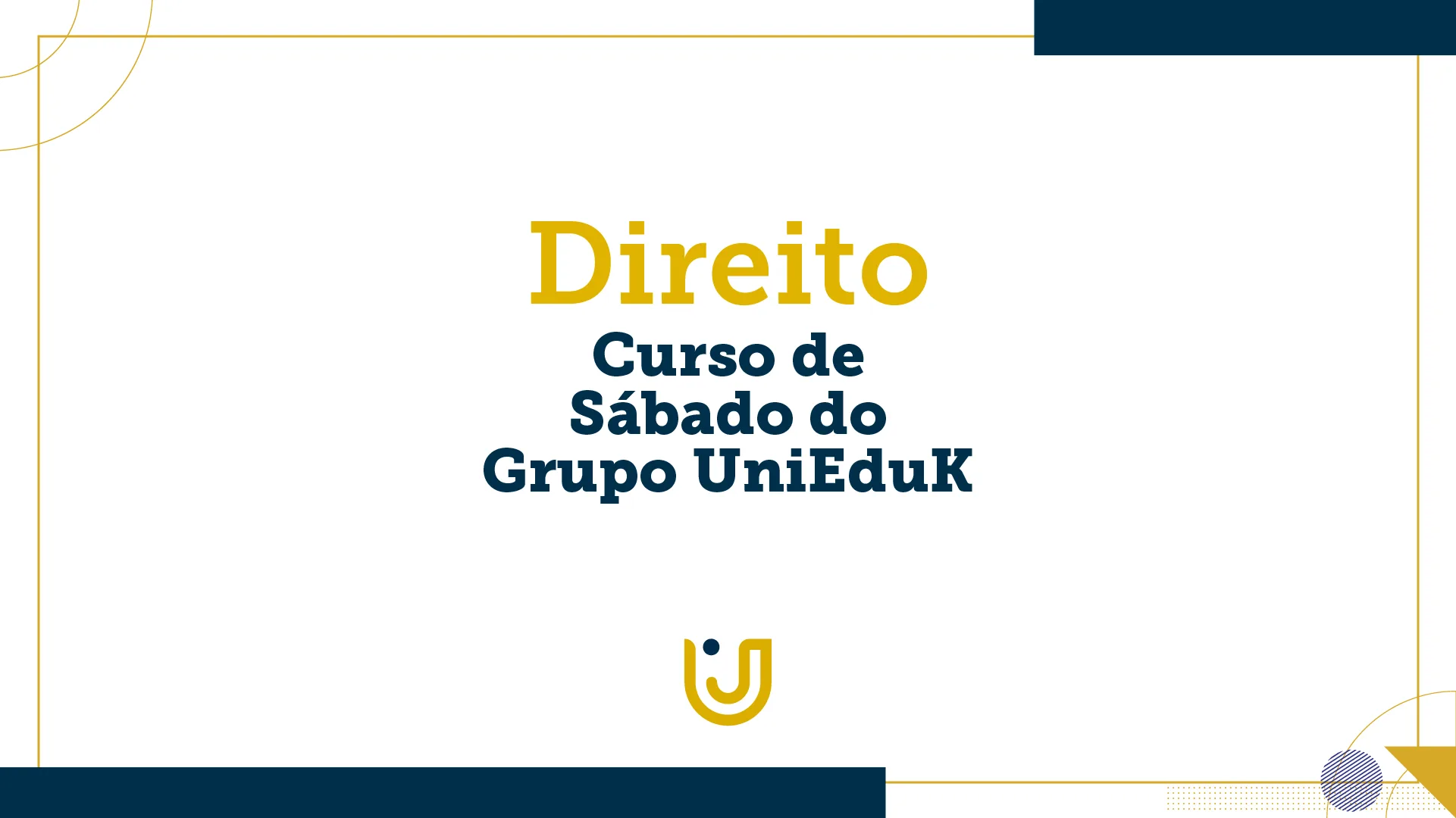 A imagem mostra uma arte relacionado ao curso de sábado e o exame da OAB.