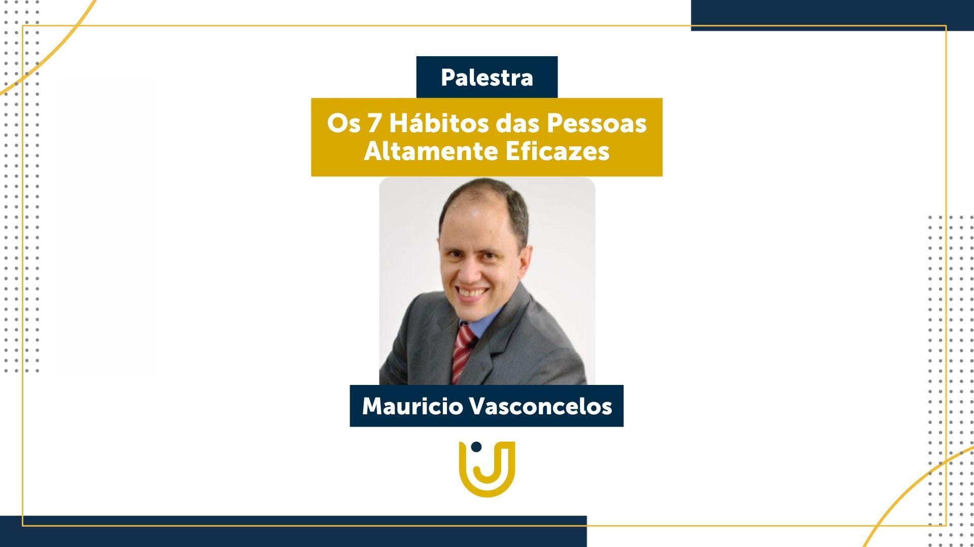 A imagem mostra o evento on-line com a palestra “Os 7 Hábitos das Pessoas Altamente Eficazes” dos cursos de Nutrição e Gastronomia.