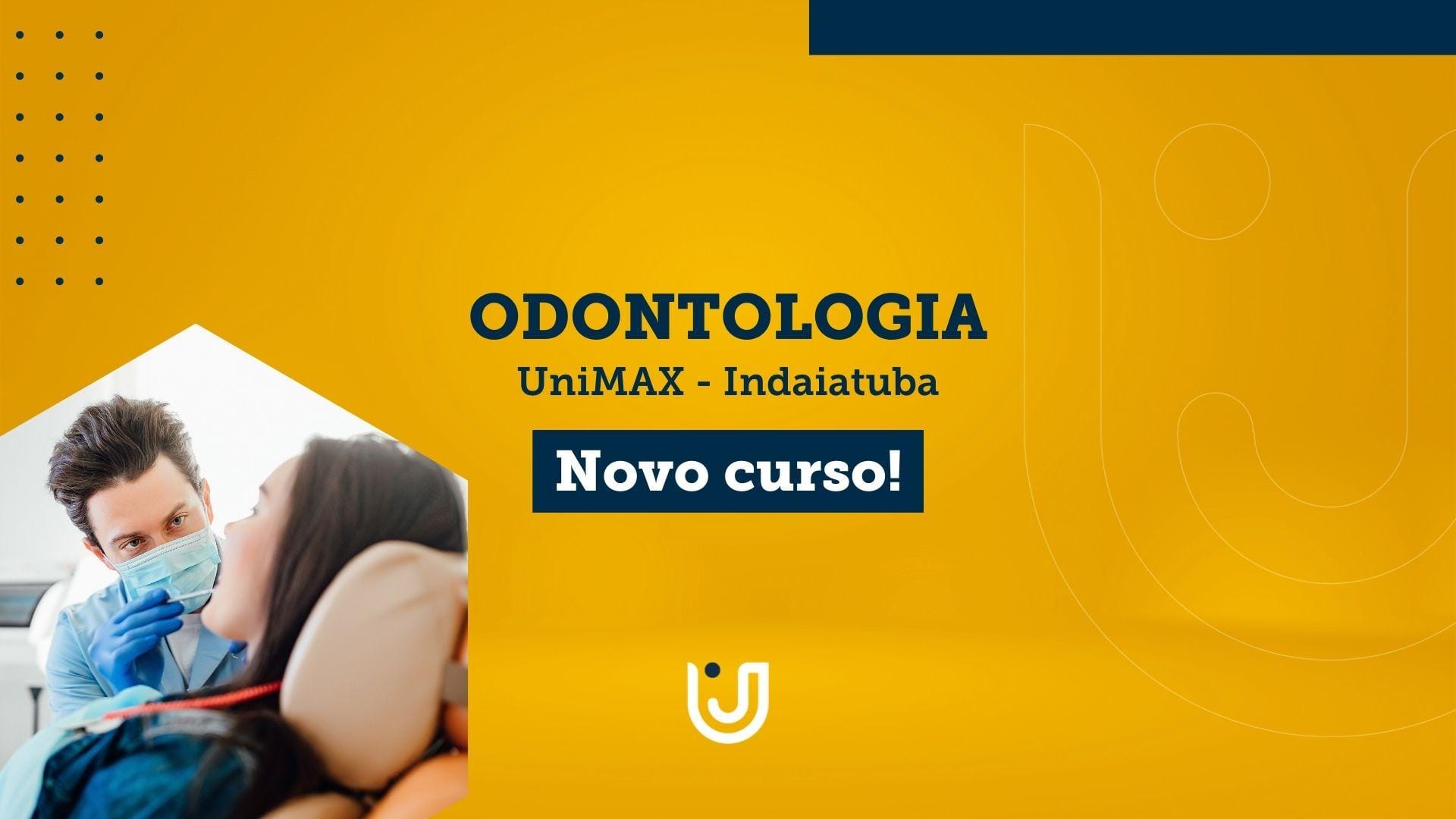 A imagem mostra uma arte nos moldes do Grupo UniEduK com o texto “Vestibular Odontologia”.