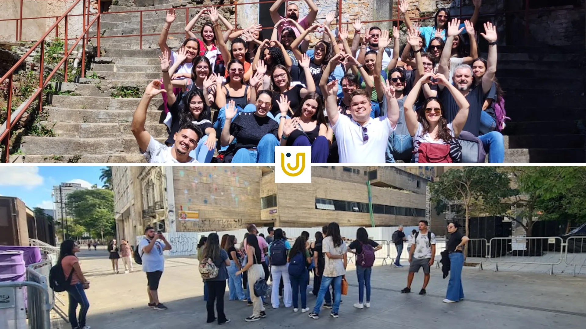 Estudantes do curso de Arquitetura e Urbanismo caminharam cerca de 15 quilômetros pelo centro da cidade São Paulo.