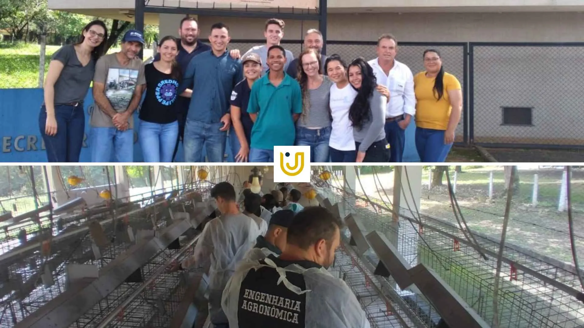 A imagem mostra a visita ao Laboratório Avançado de Aves e Ovos